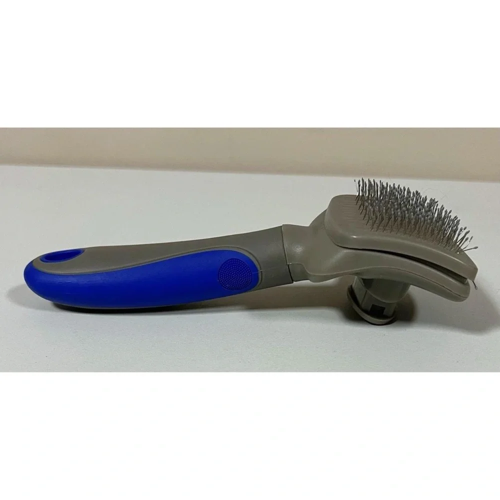 Pet Cats Dogs Brush Hairbrush Brushing Grooming Tool with Button to Release Fur